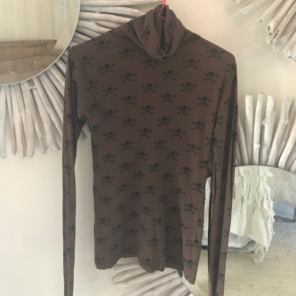 C&C California Tops - C&C California Skull Turtleneck